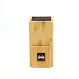 Bamboo Knife Block front