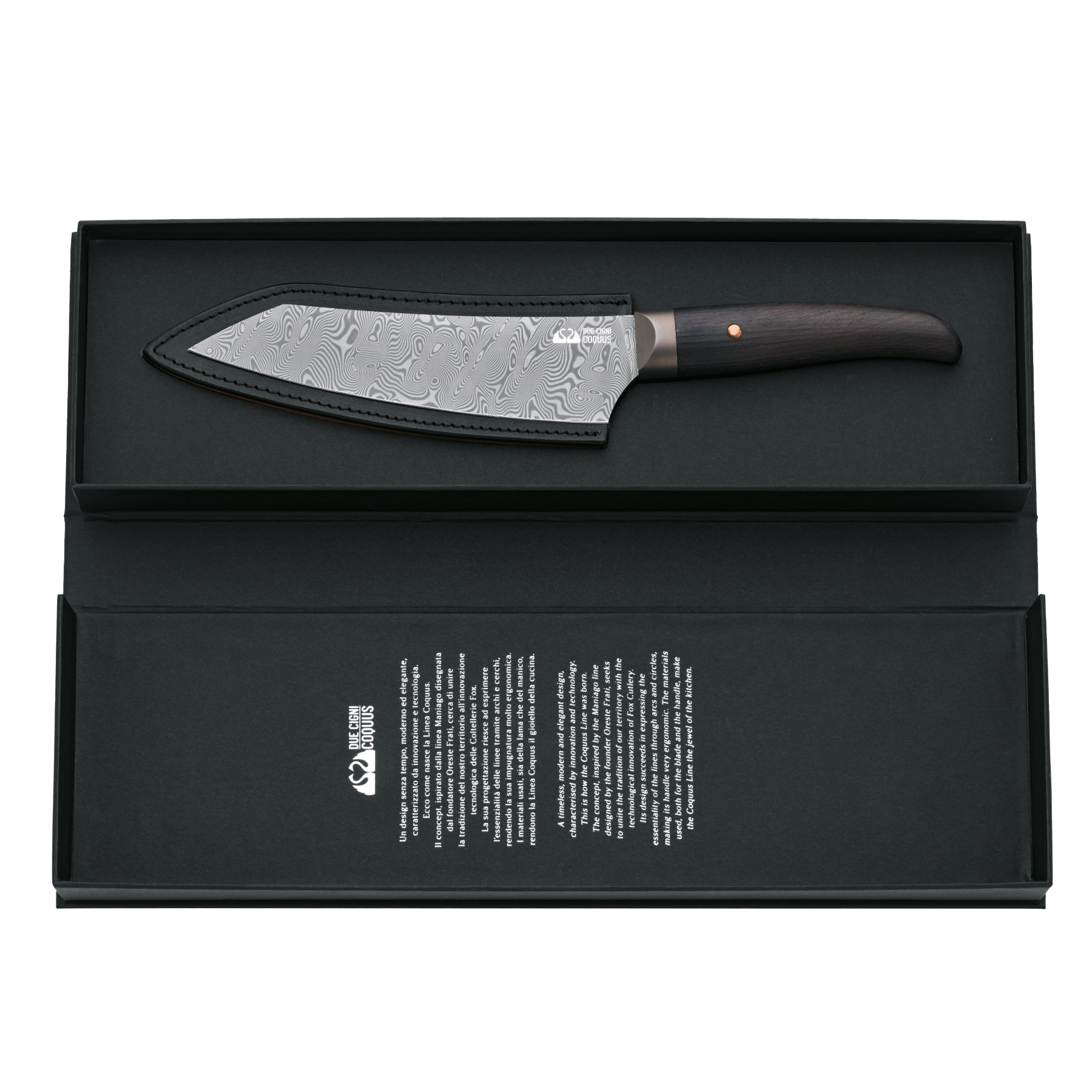 Coquus Kengata Knife in Herringbone Damascus - Made to Order