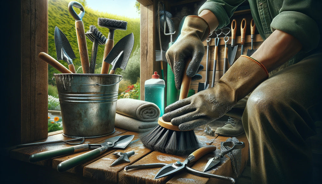 How to clean garden tools