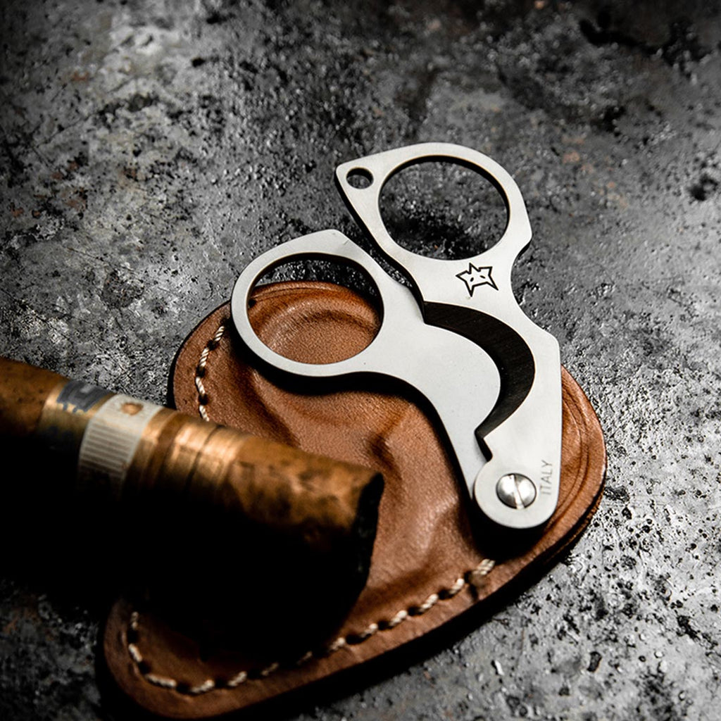 Stainless Steel Scissor Cigar Cutter Figaro Model Duecigni®